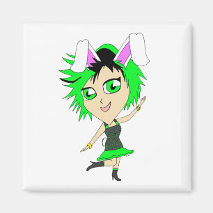 Chibi Bunnygirl Magnet