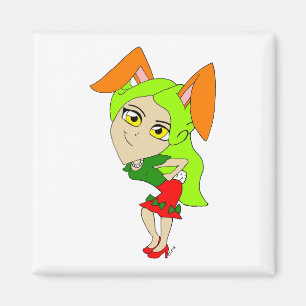 Chibi Bunnygirl Magnet