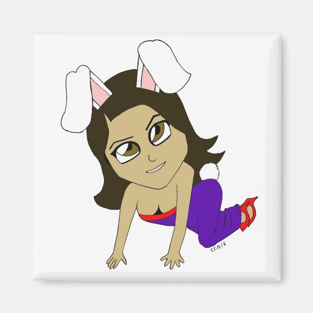 Chibi Bunnygirl Magnet (Vorne)