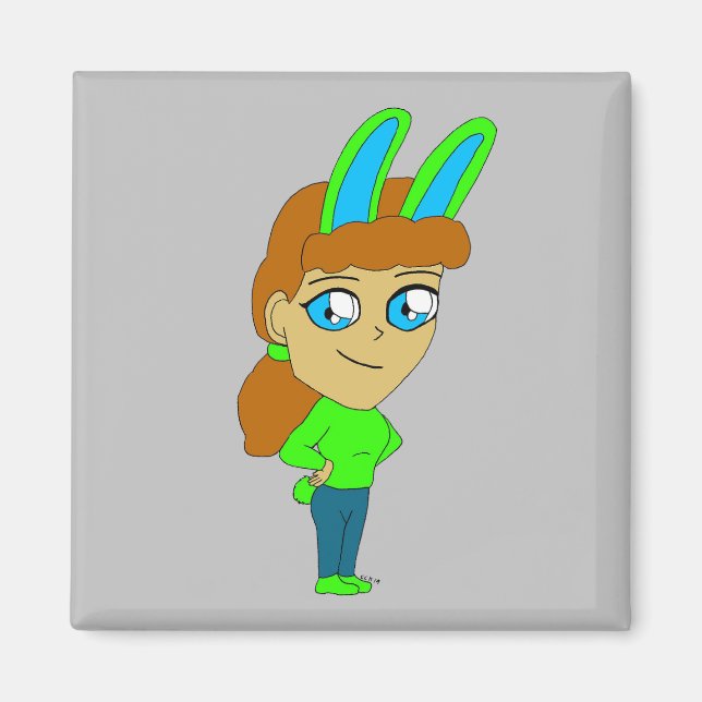 Chibi Bunnygirl Magnet (Vorne)