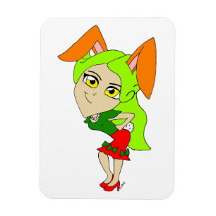 Chibi Bunnygirl Magnet