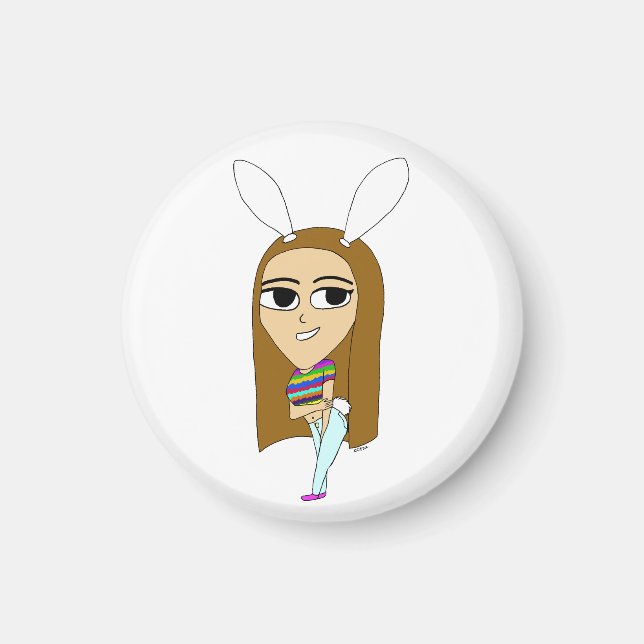 Chibi Bunnygirl Magnet (Vorne)