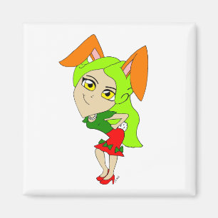 Chibi-Bunnygirl-Magnet Magnet