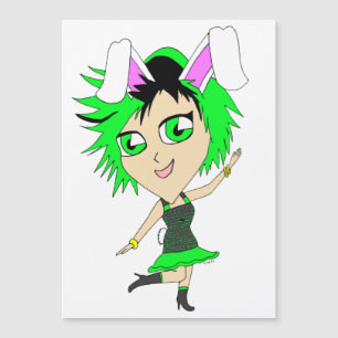 Chibi Bunnygirl Magnetkarte
