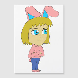 Chibi Bunnygirl Magnetkarte