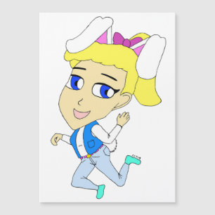 Chibi Bunnygirl Magnetkarte