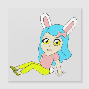 Chibi Bunnygirl Magnetkarte