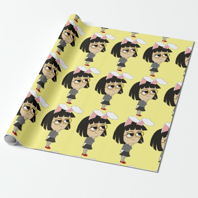 Chibi-Bunnygirl-Taste Geschenkpapier (Ungerollt)
