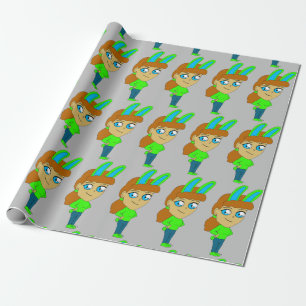 Chibi-Bunnygirl-Taste Geschenkpapier