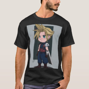 Chibi Buster‑Blade Held   Süßer Krieger mit spitze T-Shirt