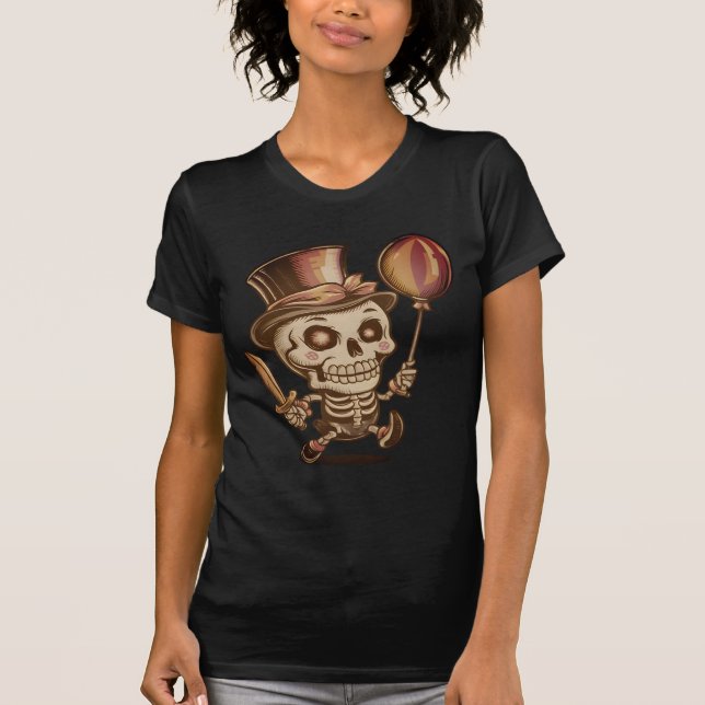 Chibi Carnival Skeleton T-Shirt (Vorderseite)