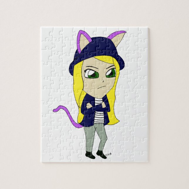 chibi catgirl puzzle (Vertikal)