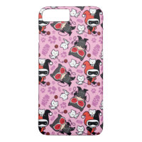 Chibi Catwoman, Harley Quinn & Kittens Pattern