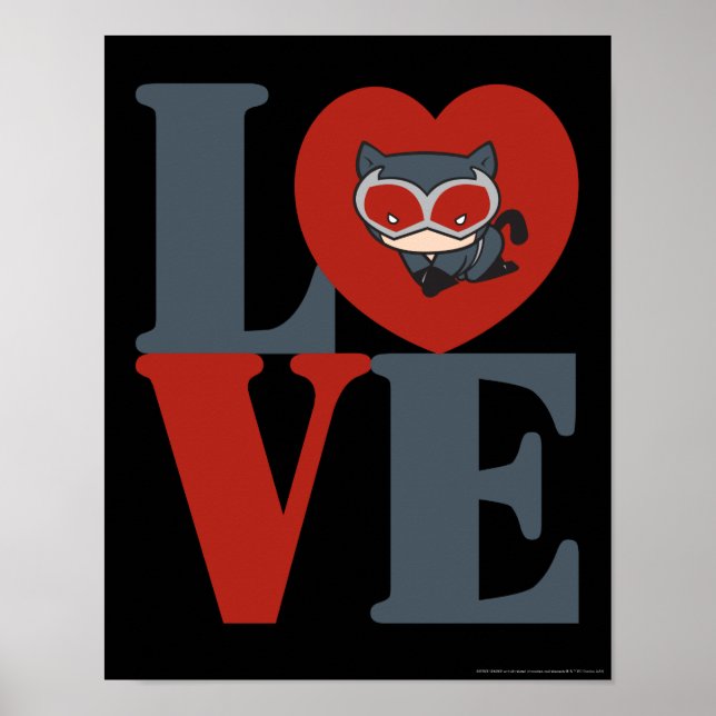 Chibi Catwoman LIEBE Poster (Vorne)