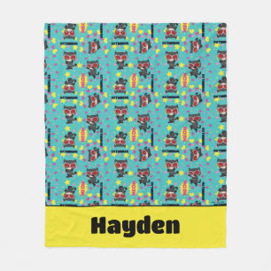 Chibi Catwoman Pattern Fleecedecke