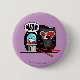 Chibi Catwoman stiehlt einen Diamanten Button