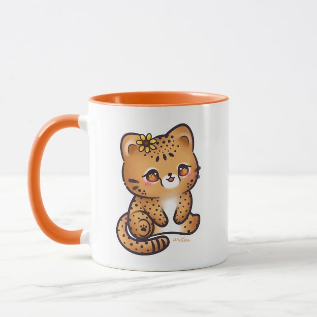 Chibi Cheetah Aritai Tasse (Links)