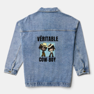 Chibi-Cowboy-Jacke Jeansjacke