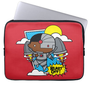 Chibi Cyborg blast ab! Laptopschutzhülle