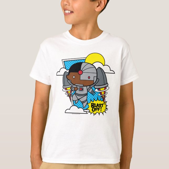 Chibi Cyborg blast ab! T-Shirt (Vorderseite)