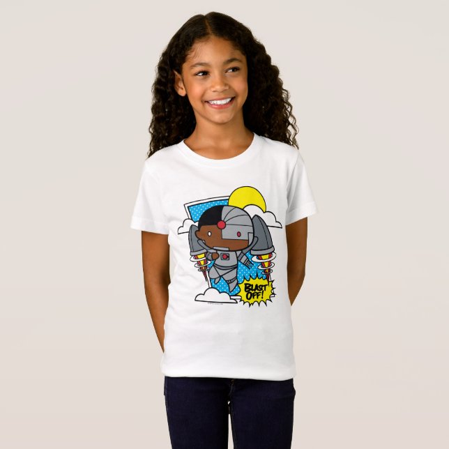 Chibi Cyborg blast ab! T-Shirt (Vorne ganz)