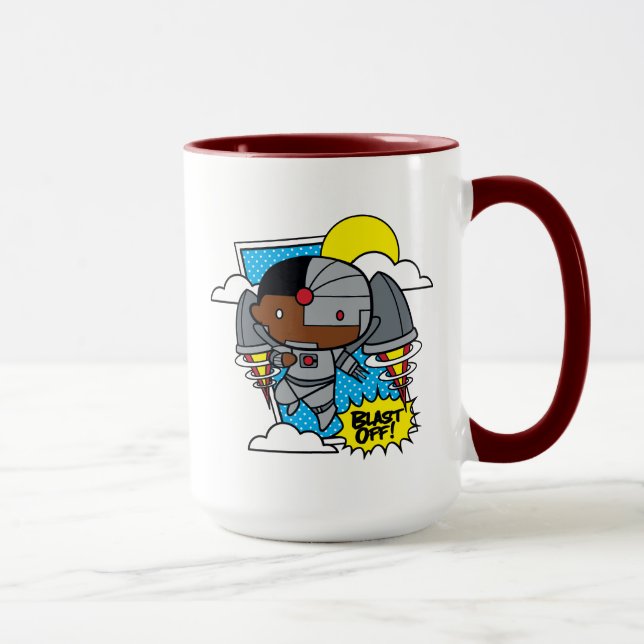 Chibi Cyborg blast ab! Tasse (Rechts)