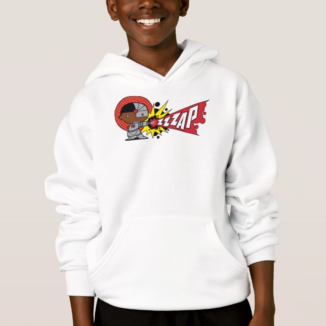 Chibi Cyborgs zybernetische Cannon Hoodie (Vorderseite)