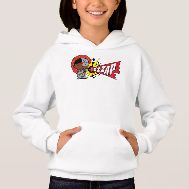 Chibi Cyborgs zybernetische Cannon Hoodie (Vorderseite)