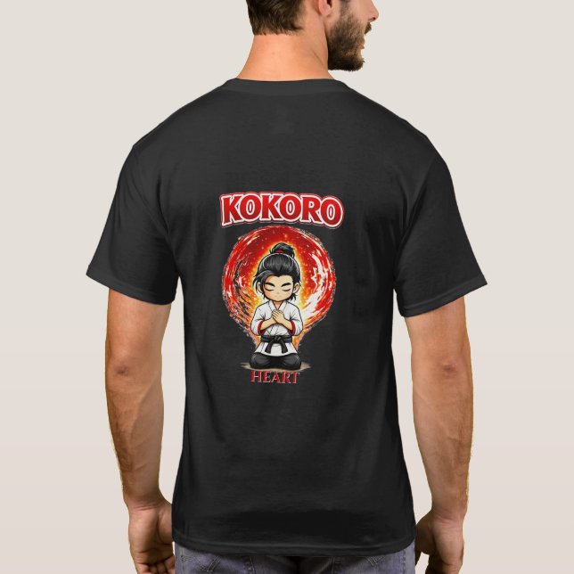 Chibi Dojo Kokoro Heart T-Shirt (Rückseite)