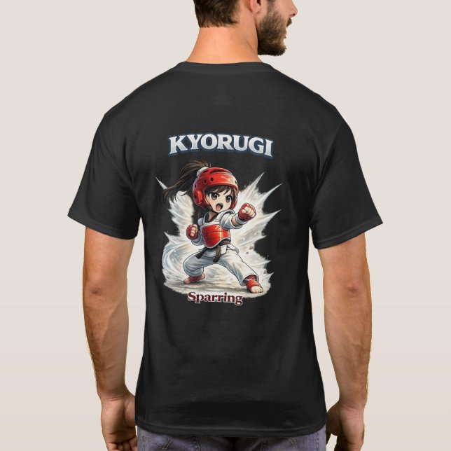 Chibi Dojo Kyorugi Sparring   T-Shirt (Rückseite)