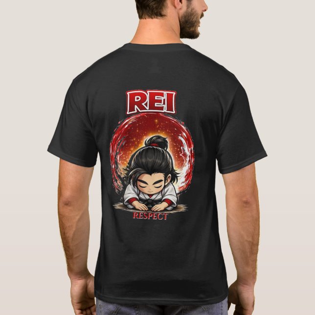 Chibi Dojo Rei Respekt T-Shirt (Rückseite)