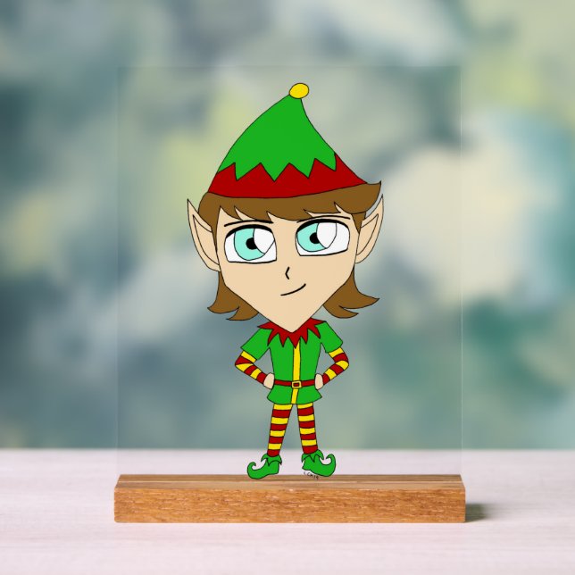 Chibi elf acrylschild (Neutral)