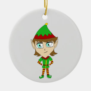 Chibi-elf-Keramik Keramik Ornament