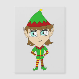 Chibi elf magnetkarte