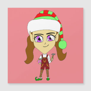 Chibi elf magnetkarte