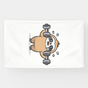 Chibi Faultier Fitnessstudio Misserfolg � Cute Kaw Banner