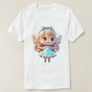 Chibi-Fee T-Shirt Süßes Anime-Style Grafik T-Shirt