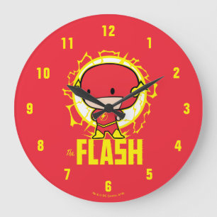Chibi Flash mit Strom Große Wanduhr