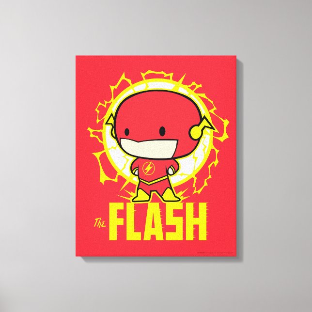 Chibi Flash mit Strom Leinwanddruck (Vorderseite)