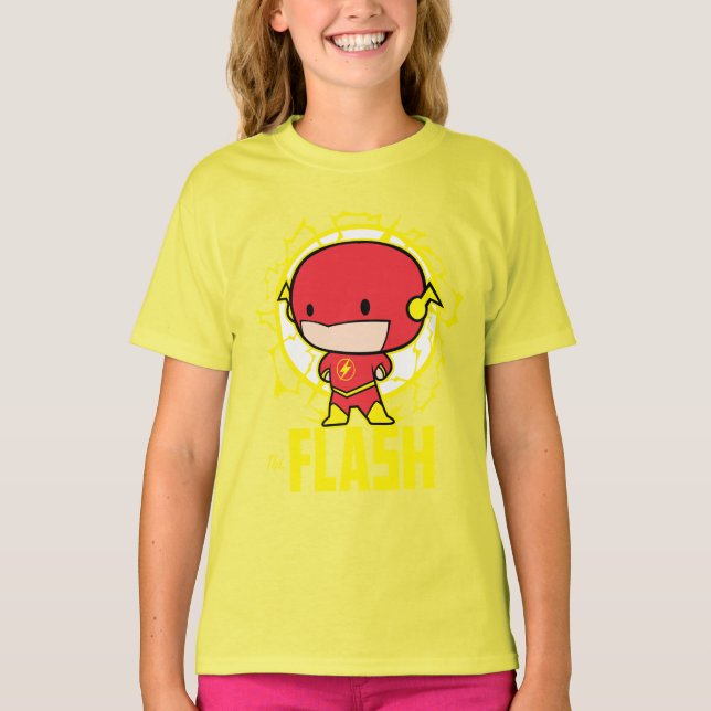 Chibi Flash mit Strom T-Shirt (Vorderseite)