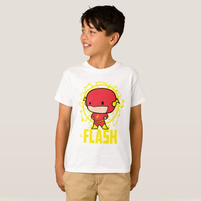 Chibi Flash mit Strom T-Shirt (Vorne ganz)