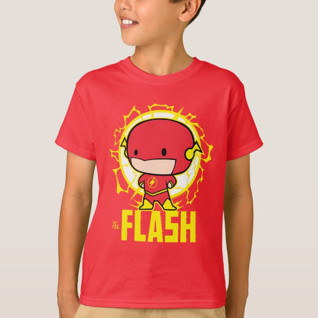 Chibi Flash mit Strom T-Shirt (Vorderseite)