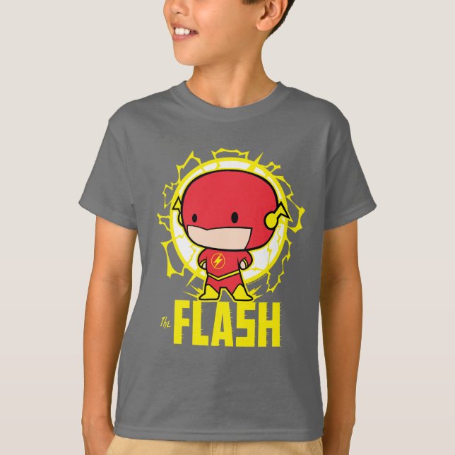 Chibi Flash mit Strom T-Shirt (Vorderseite)