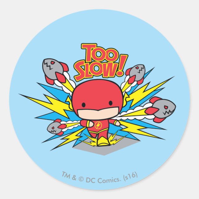 Chibi Flash Outdoor Rockets Runder Aufkleber (Vorderseite)