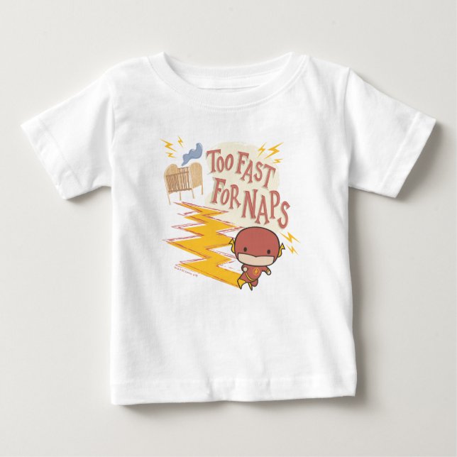 Chibi Flash | Zu schnell für Nickerchen Baby T-shirt (Vorderseite)