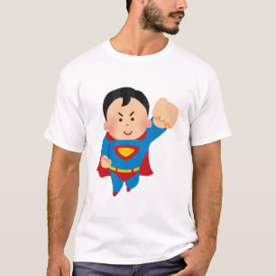 Chibi-Flug-Superhelden-Illustration. T-Shirt