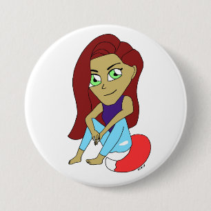 Chibi Foxy Girl Button