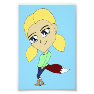 Chibi Foxy Girl Fotodruck