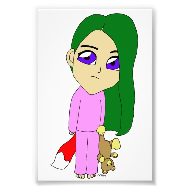 Chibi Foxy Girl Fotodruck (Vorne)