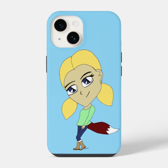 Chibi Foxy Girl iPhone Hülle (Rückseite)